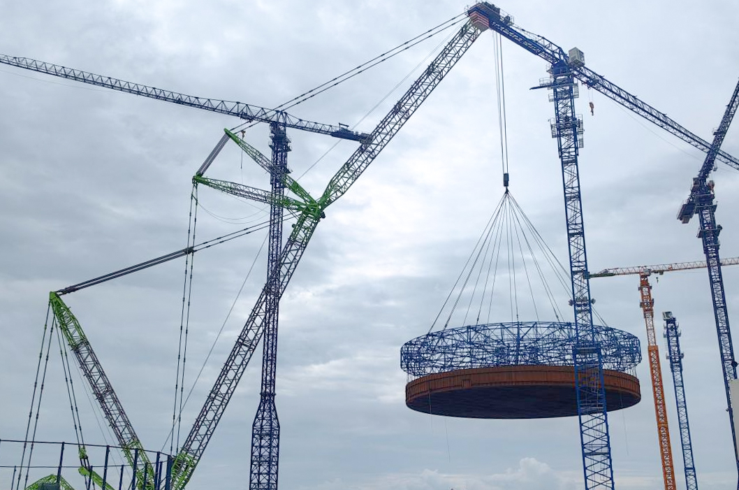 Lifting of Steel Liner Module 1 for Unit 4 of Guangdong Taipingling Nuclear Power Plant Successfully Completed