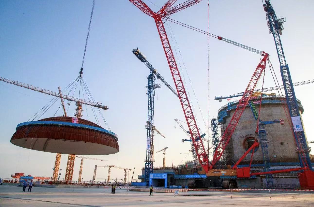 All Main Coolant Piping Modules of Unit 1 at China's Guangdong Taipingling Nuclear Power Project in Place