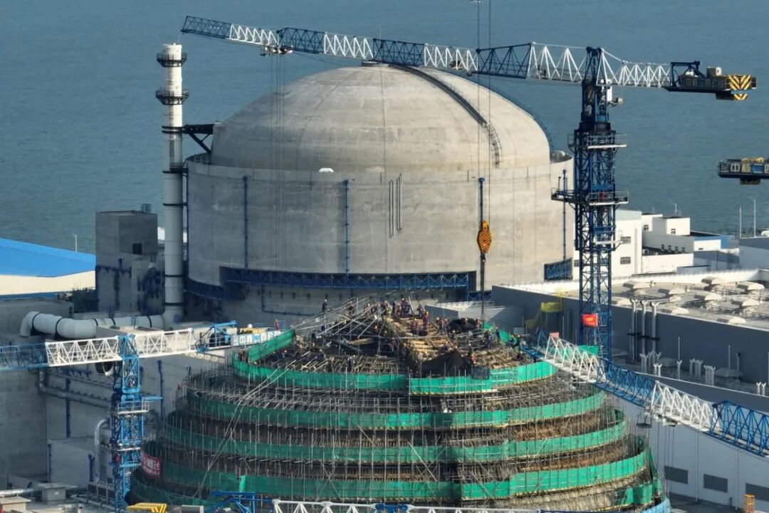Inner Dome Concrete Pouring of Zhangzhou Nuclear Power Unit 3 Completed
