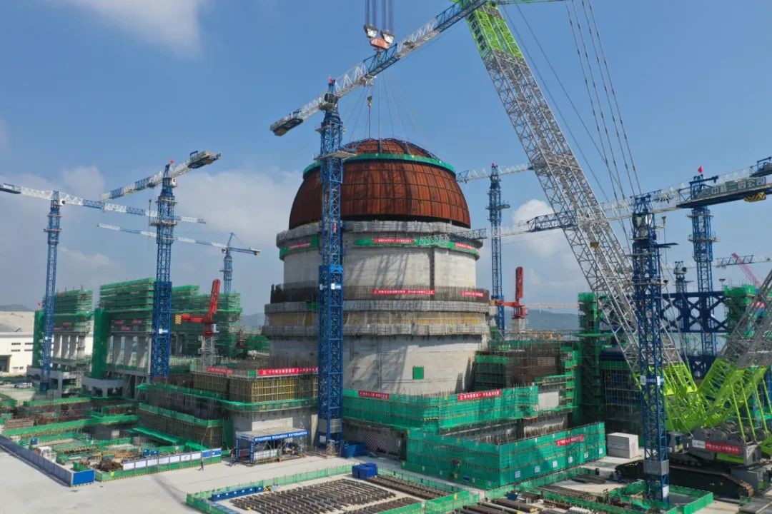 华龙一号建设再创新纪录!漳州核电2号机组“加冕”成功