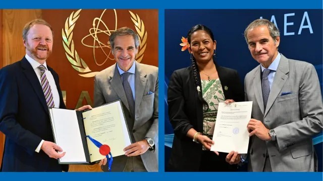 Le Royaume-Uni et les Îles Cook signent des instruments juridiques internationaux et réaffirment leur engagement en faveur de la coopération nucléaire internationale