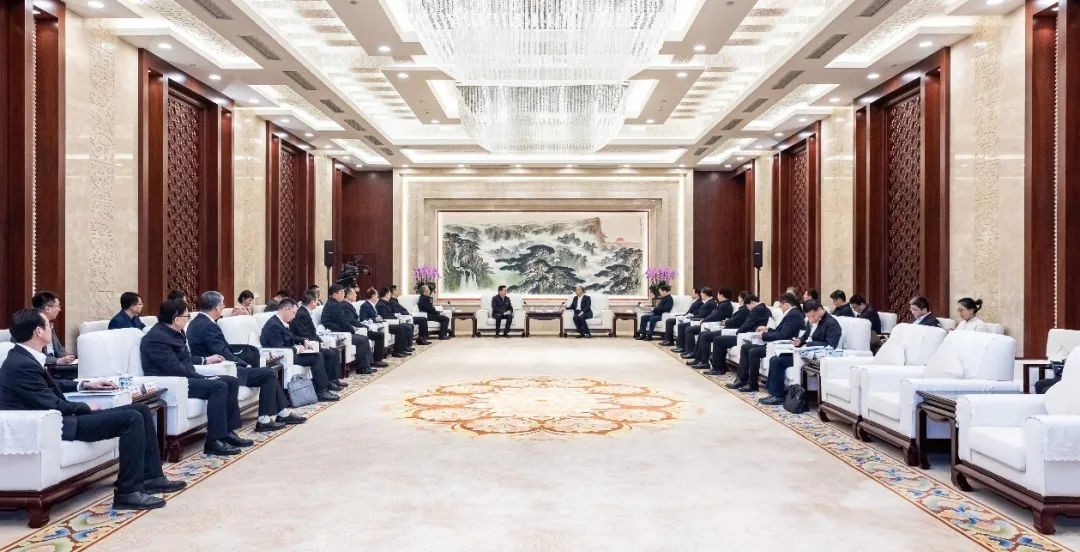 刘明胜、栗宝卿拜会山东省委书记林武、省长周乃翔