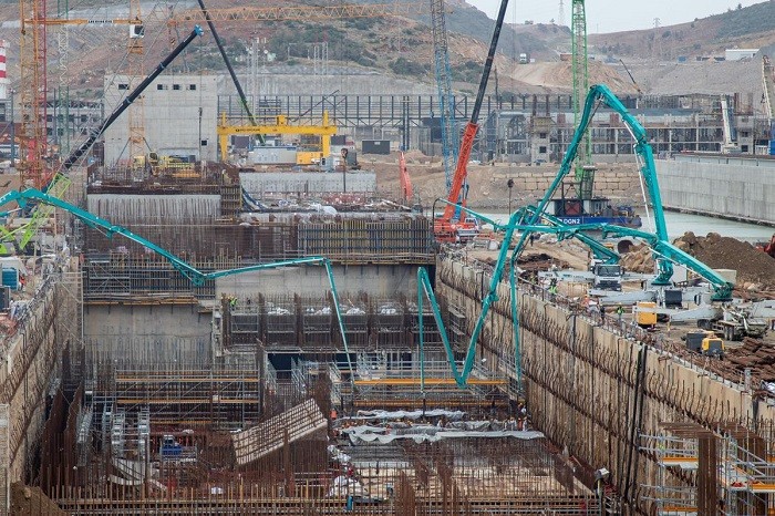 阿库尤核电站（土耳其）3号机组泵站基础板混凝土浇筑已完成