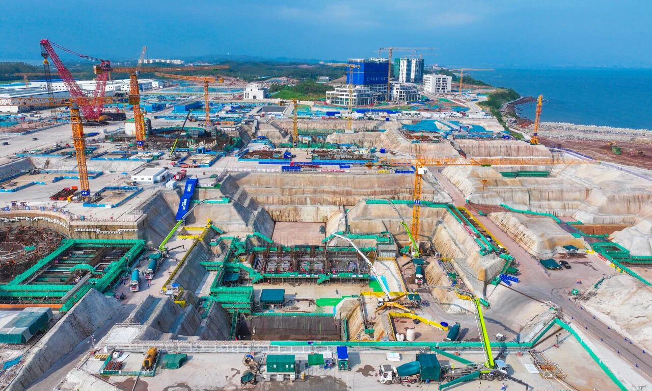 广西白龙核电2号机组常规岛第一罐混凝土浇筑（FCD）圆满完成