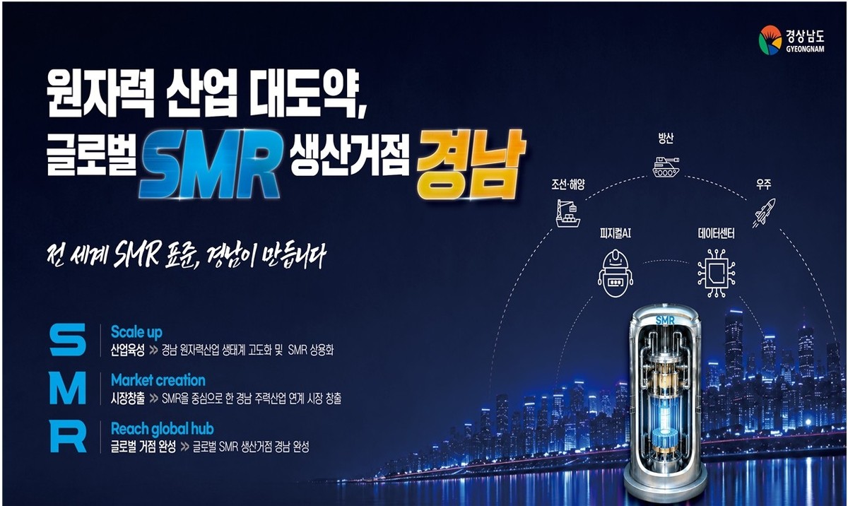 韩国庆尚南道发布SMR发展战略2.0，提出2035年制造市场份额目标