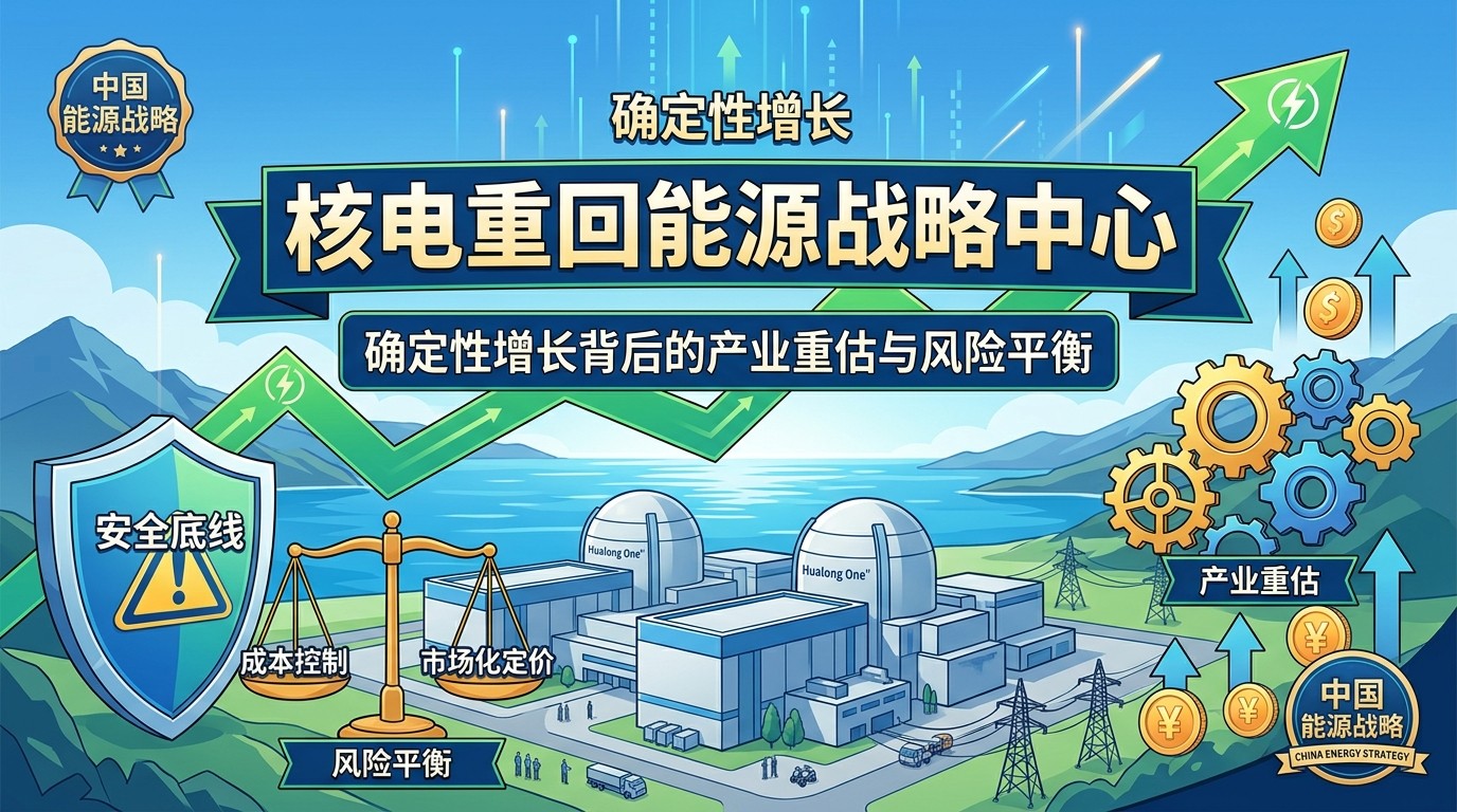 核电重回能源战略中心：确定性增长背后的产业重估与风险平衡